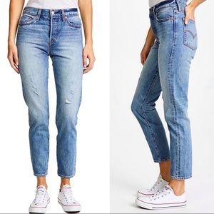 Levi’s White Oak Cone Distressed Denim Button Fly Jeans Pants 27